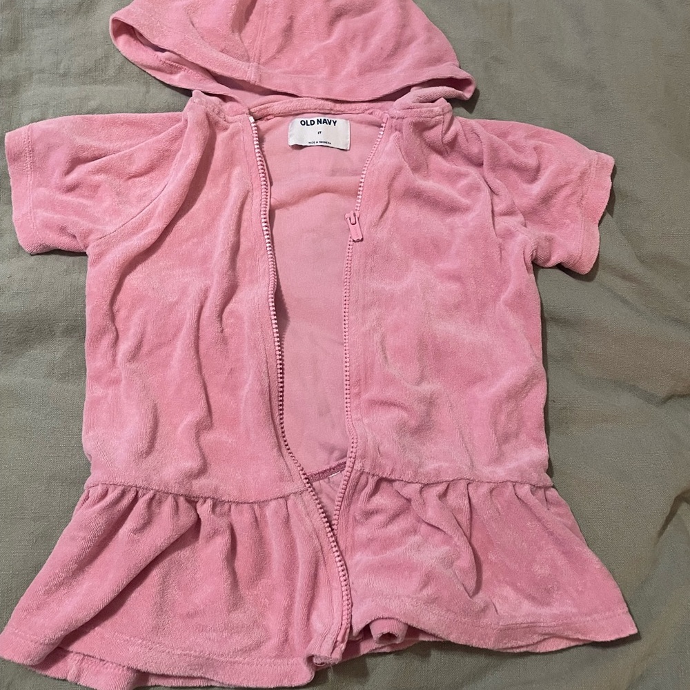 Old Navy Pink Toddler Zip-Up Dress